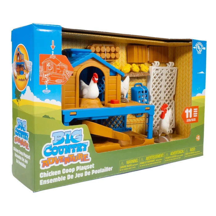 Big Country Adventure Chicken Coop Playset 11 Pce