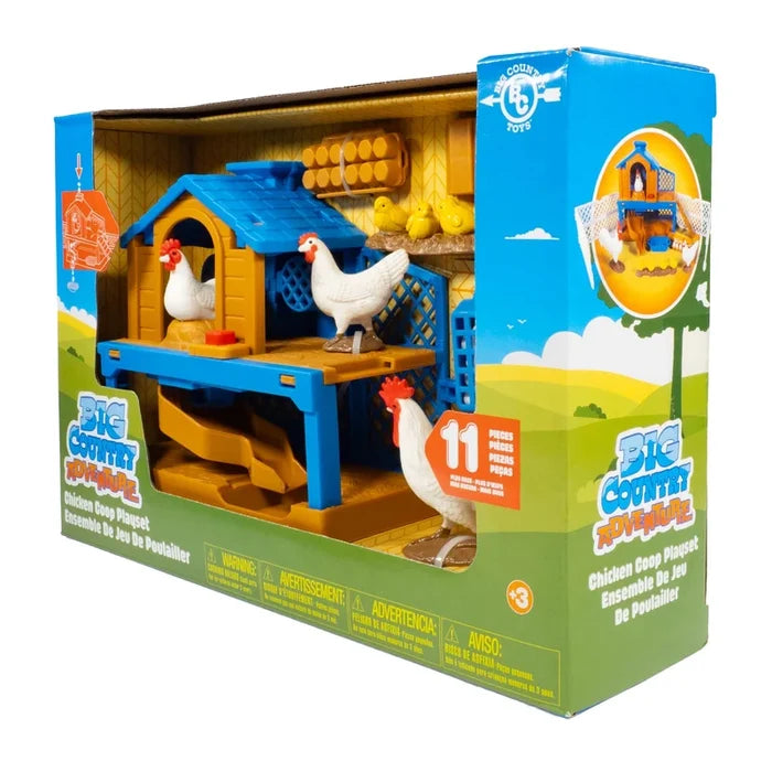 Big Country Adventure Chicken Coop Playset 11 Pce