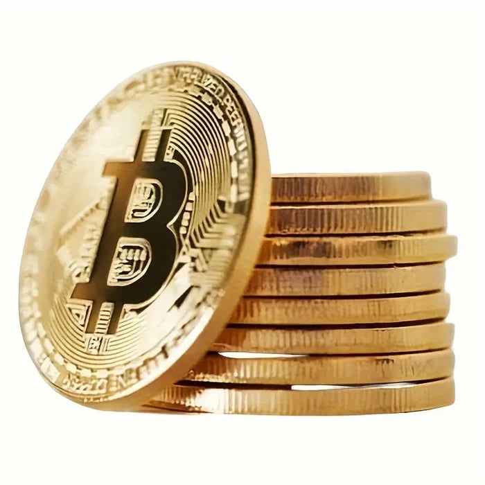 BITCOIN: Limited Edition Physical Coin with Round Display Case (Free Shipping)