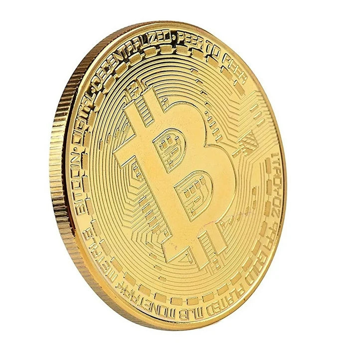 BITCOIN: Limited Edition Physical Coin with Round Display Case (Free Shipping)