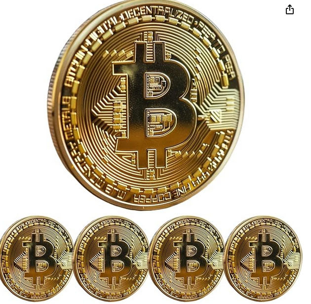 BITCOIN: Limited Edition Physical Coin with Round Display Case (Free Shipping)
