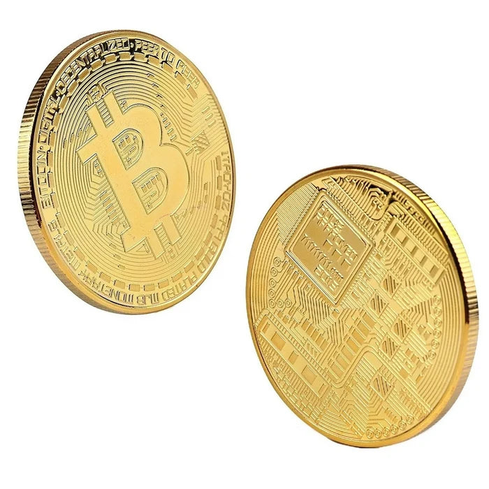 BITCOIN: Limited Edition Physical Coin with Round Display Case (Free Shipping)