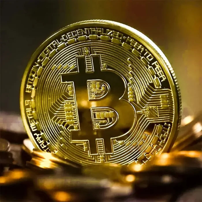 BITCOIN: Limited Edition Physical Coin with Round Display Case (Free Shipping)