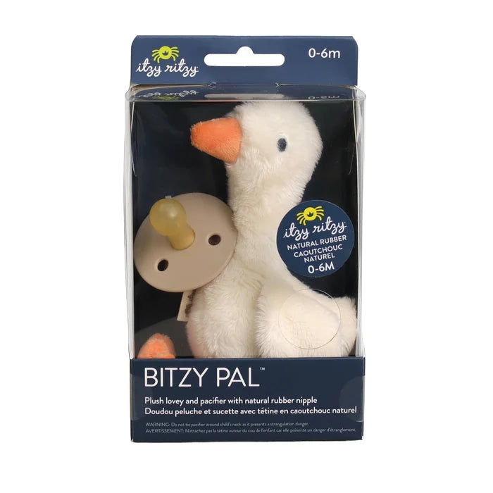 Bitzy Pal - Plush Goose & Pacifier