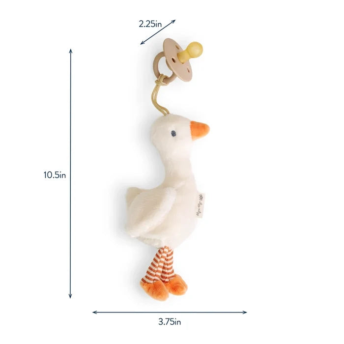 Bitzy Pal - Plush Goose & Pacifier