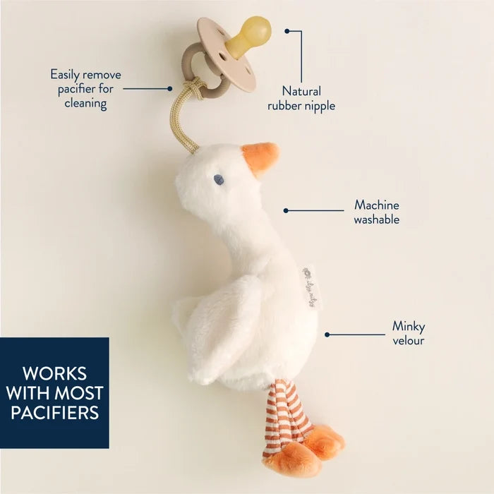 Bitzy Pal - Plush Goose & Pacifier