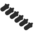 Viasox Black Ankle Compression Socks Bundle 6-Pack front view