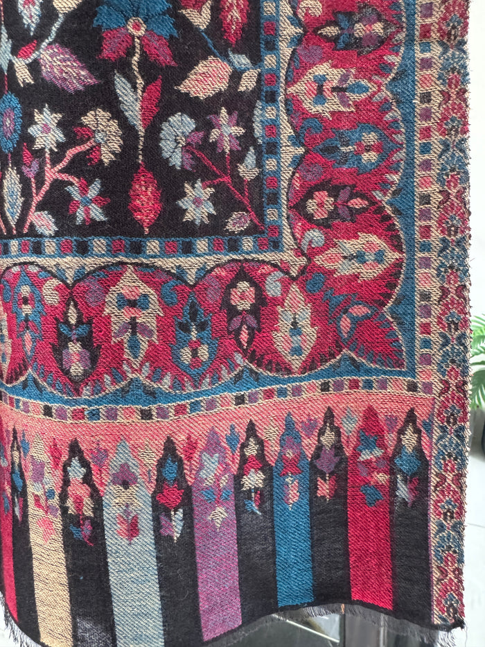 Black Kani shawl 40 x 80 inches approx