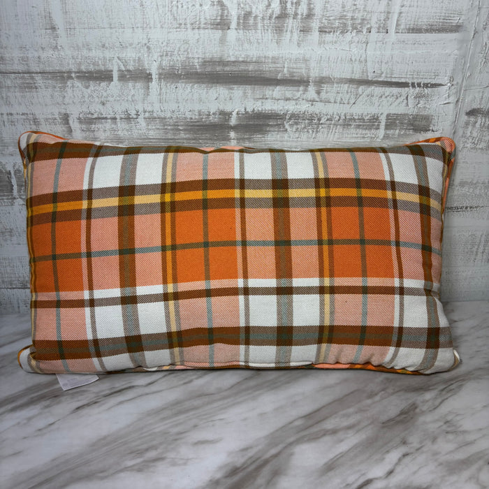 Brentwood Farms Fall Truck Reversible Lumbar Throw Pillow