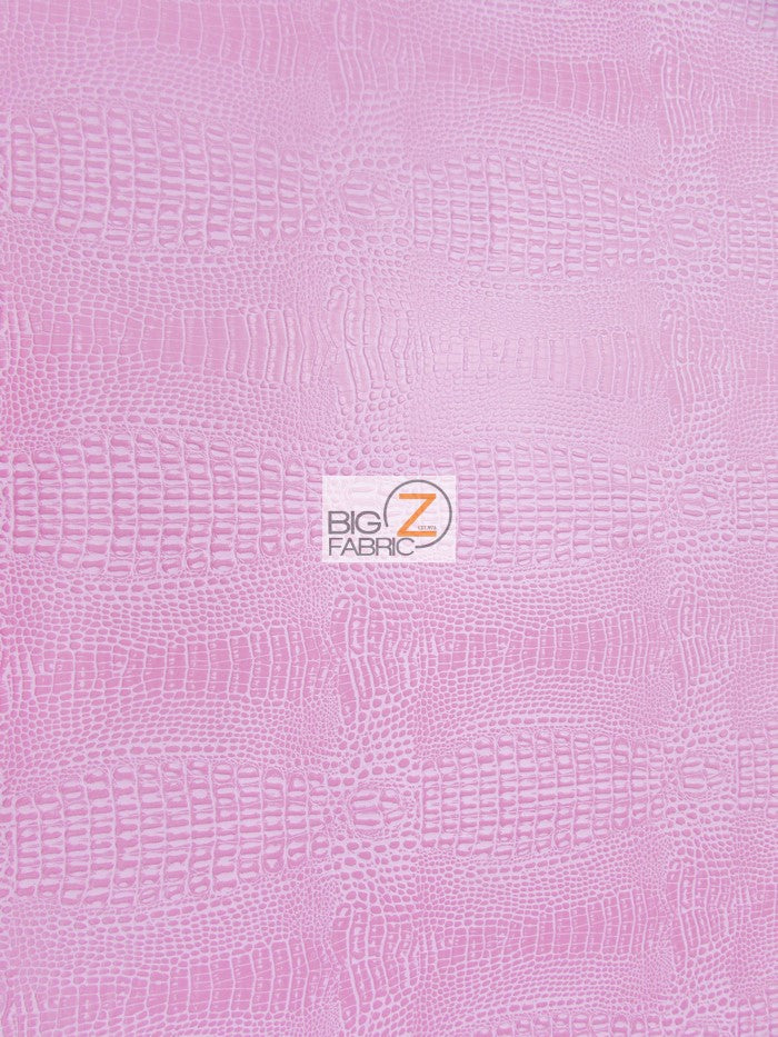 Bubble Gum Crocodile Marine Vinyl Fabric / Sold By The Yard