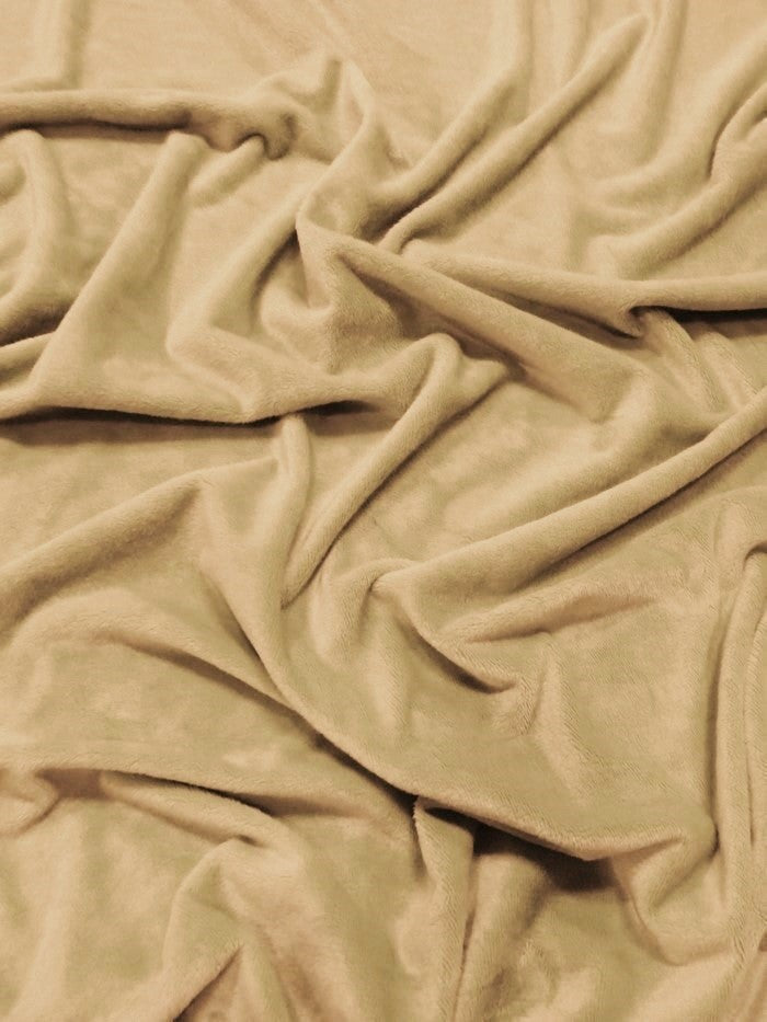 Camel Minky Solid Baby Soft Fabric