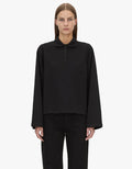 Camilla and Marc Moreno Long Sleeve Polo - Black Hyde Boutique
