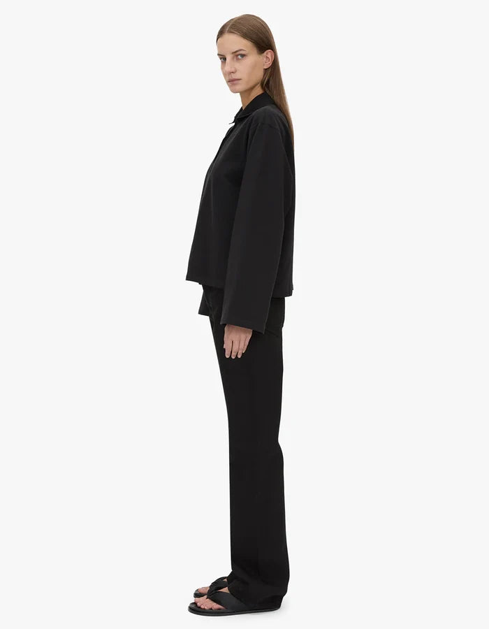 Camilla and Marc Moreno Long Sleeve Polo - Black Hyde Boutique