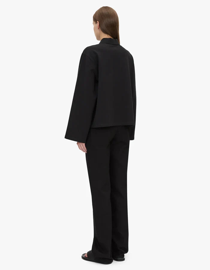 Camilla and Marc Moreno Long Sleeve Polo - Black Hyde Boutique