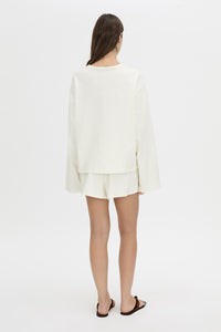 Camilla & Marc Maris Long Sleeve Tee - Soft White Hyde Boutique