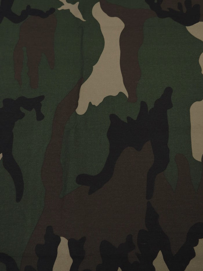Camouflage Green Twill Fabric