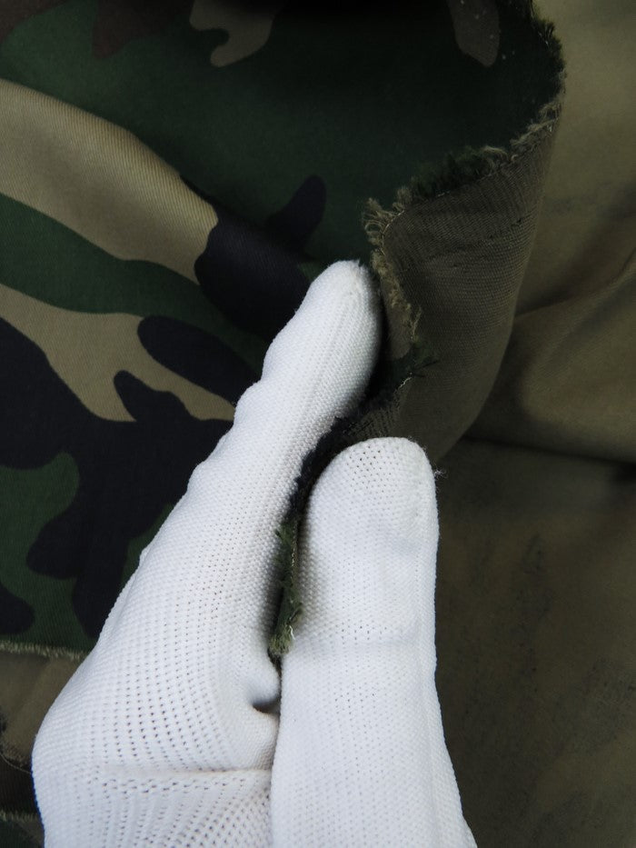 Camouflage Green Twill Fabric