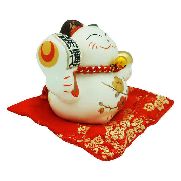 Ceramics Wealth Cat for Luck and Prosperity