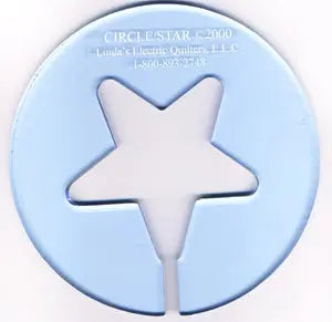 Circle 7" and Star 4" Quilt Template