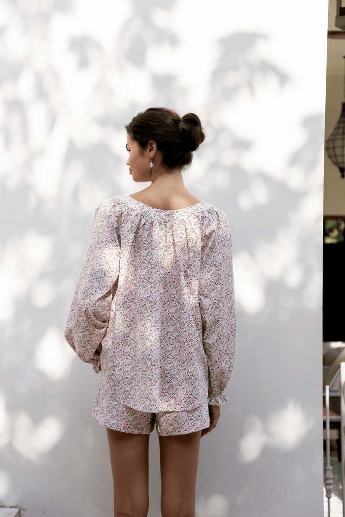 Piyama Claire Lounge Set - Floret Pink — view 7
