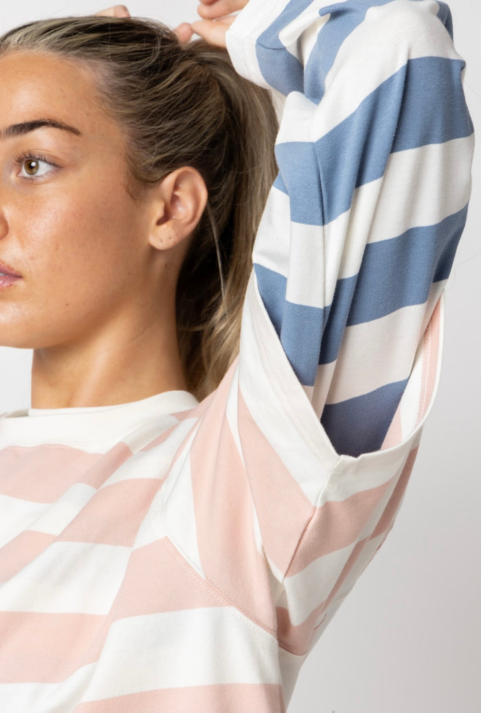 Clementine Candy Stripe Tee - Pink Hyde Boutique