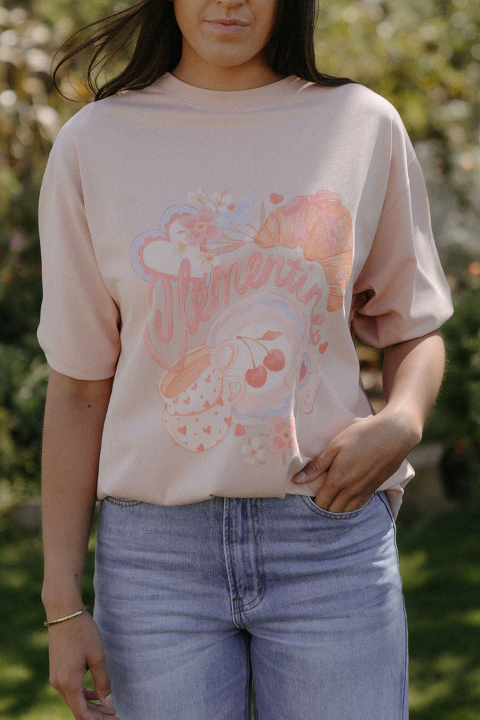 Clementine Favourite Things Tee - Dusky Pink Apparel > Women > Clothing > Tops > T-Shirts > Clementine Hyde Boutique