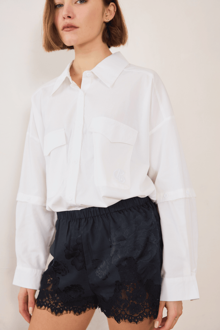 Commonplace Ease Shirt - White Hyde Boutique