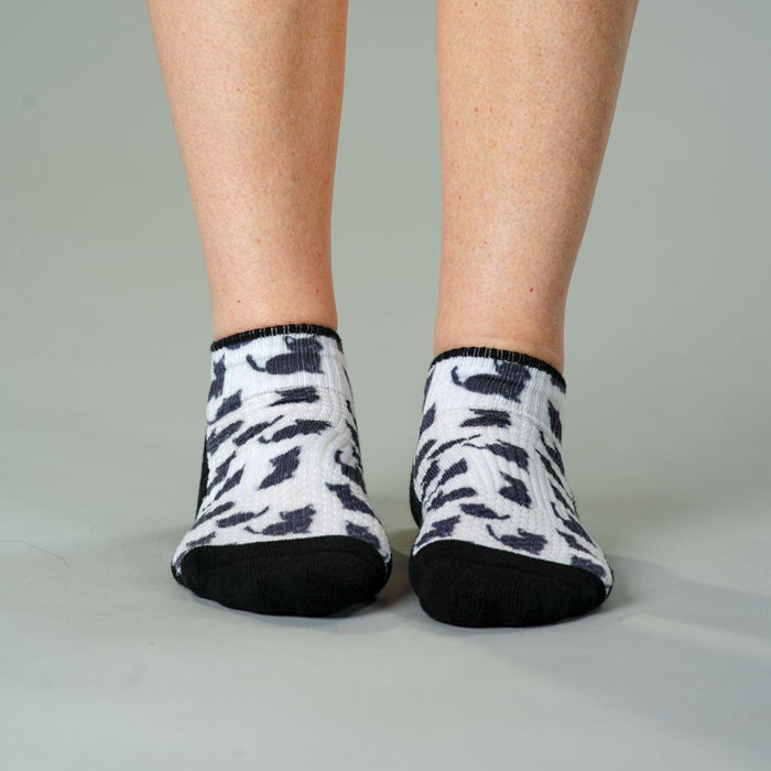 Viasox Cozy Cat Ankle Compression Socks 5-Pack Bundle side view
