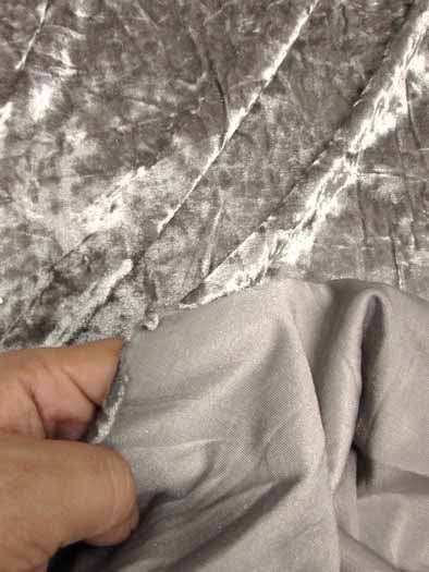 Crushed Stretch Velvet Costume Fabric / Pink By The Yard