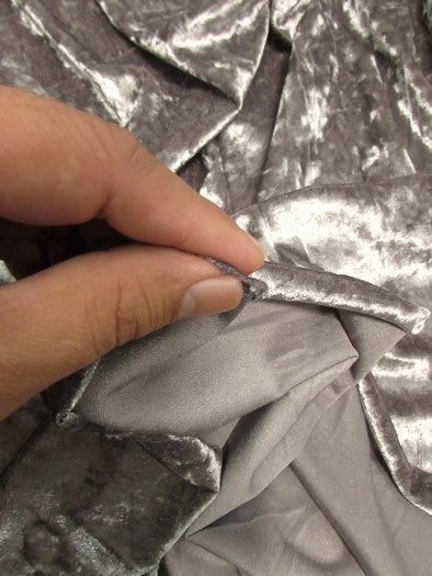 Crushed Stretch Velvet Costume Fabric / Royal / Sold By The Yard