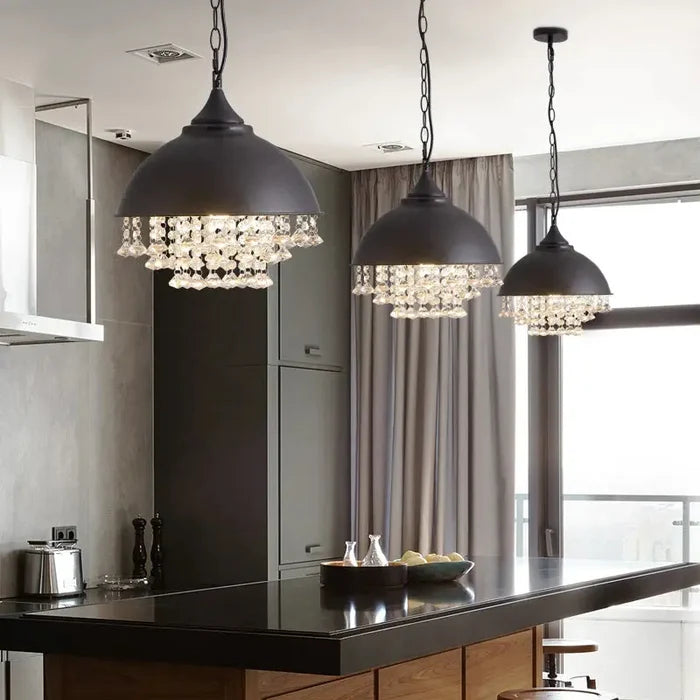Crystal Dome Kitchen Pendant Light Canva Home
