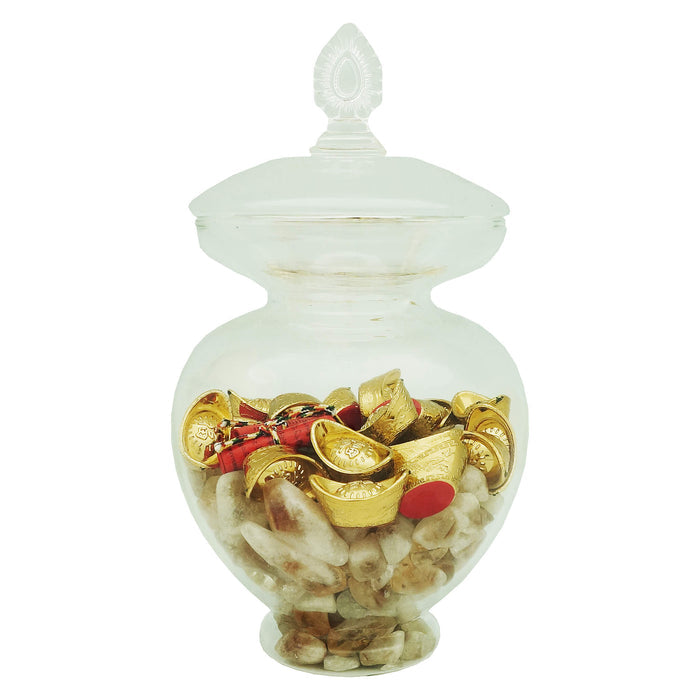 Crystal Treasure Wealth Vase - Metal Element