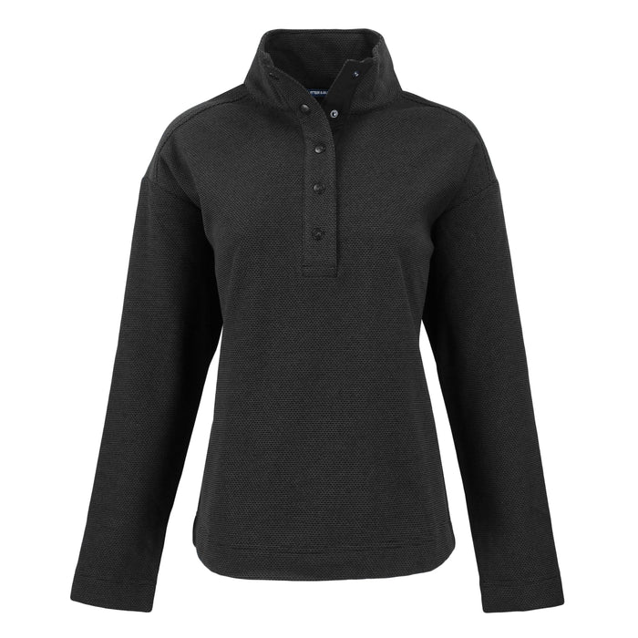Cutter & Buck Hunts Point Eco Textured Fleece Recycled Women's Snap Pullover
