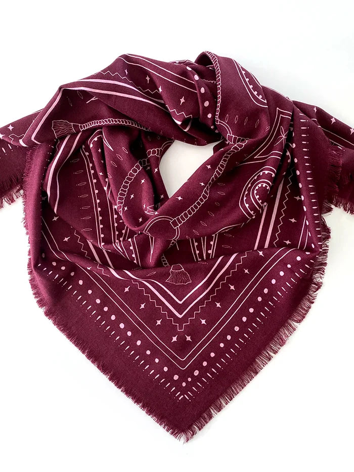Dark Hampton x Ellie Compton The Hadfield Wool Silk Scarf Accessories > Scarves & Wraps > Wool Silk Scarves > Dark Hampton Hyde Boutique