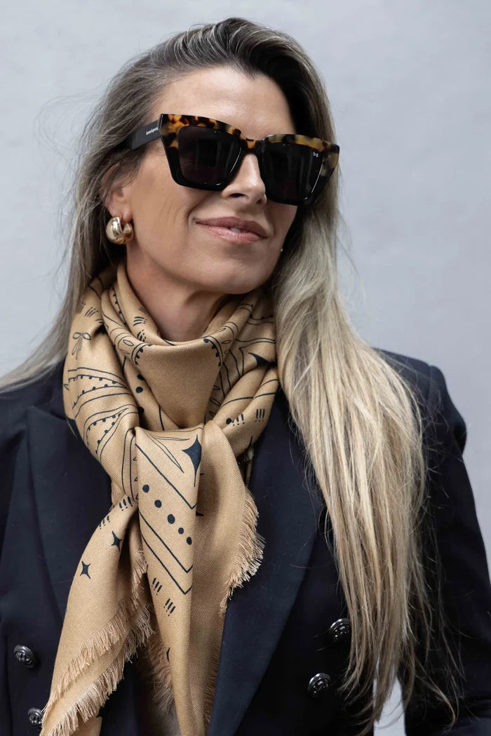 Dark Hampton x Ellie Compton The Holden Wool Silk Scarf Accessories > Scarves & Wraps > Wool Silk Scarves > Dark Hampton Hyde Boutique