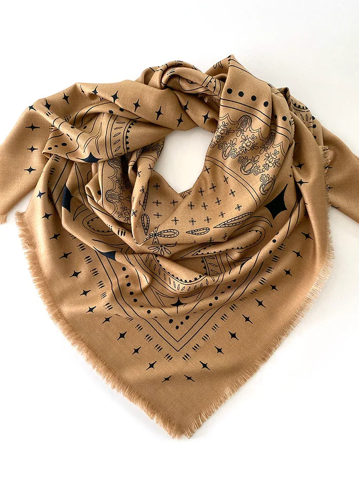 Dark Hampton x Ellie Compton The Holden Wool Silk Scarf Accessories > Scarves & Wraps > Wool Silk Scarves > Dark Hampton Hyde Boutique