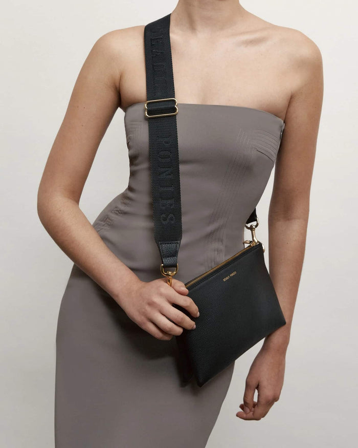 Deadly Ponies Logomania Strap - Black Accessories > Women > Accessories > Bags & Travel Accessories > Bag Straps > Deadly Ponies Hyde Boutique