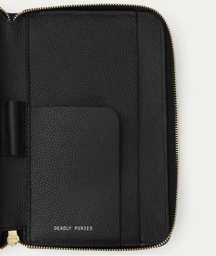 Deadly Ponies Travel Wallet - Black Accessories > Women > Accessories > Wallets & Card Holders > Wallets > Deadly Ponies Deadly Ponies