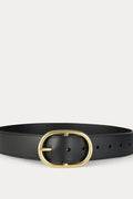 Deadly Ponies Wide Belt Oval - Black/Brass Accessories > Women > Accessories > Belts > Leather Belts > Deadly Ponies Deadly Ponies