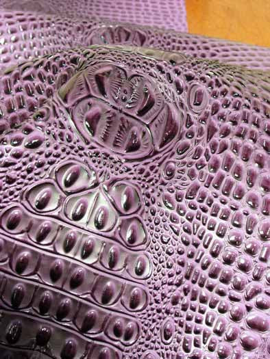Dragon Red (New Lot) Florida Gator 3D Embossed Vinyl Fabric / Sold By The Yard