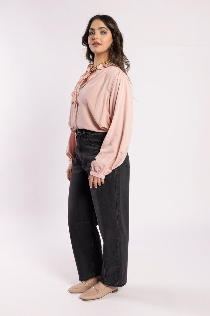 Drama The Label x HYDE Exclusive Cest La Vive Blouse - Dusky Pink Arriving Start Oct Apparel > Women > Clothing > Tops > Blouses > Long Sleeve Blouses > Drama The Label Hyde Boutique