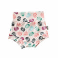 Easter eggs on Pink Stripes Bummies