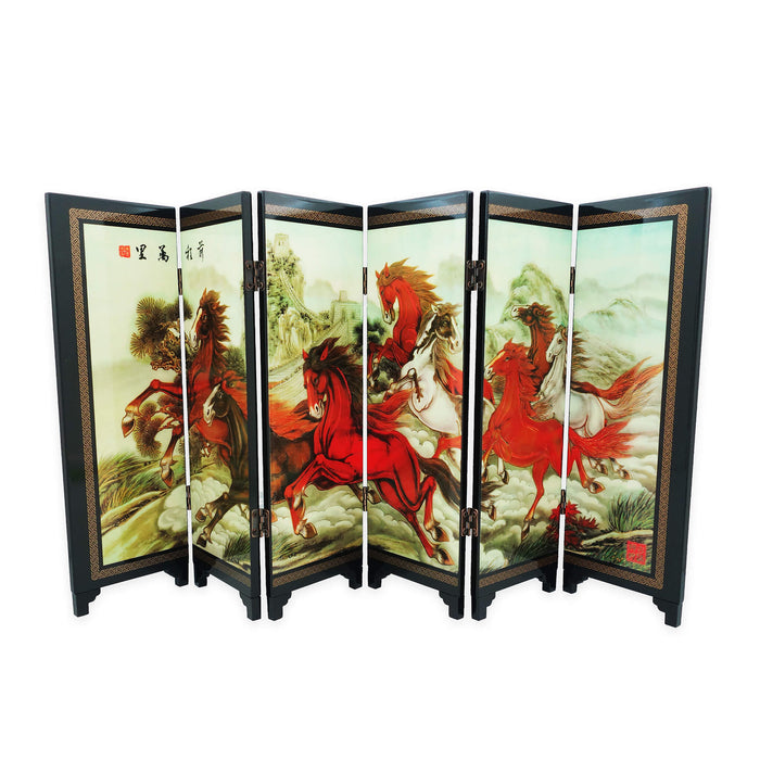 Eight Horses Foldable Screen Art