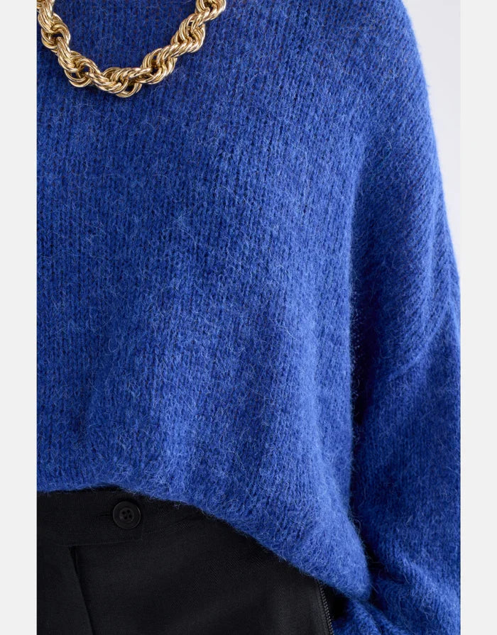 Elk Agna Sweater - Deep Cobalt Apparel > Women > Clothing > Knitwear > Jumpers > Crew Neck Jumpers > Elk Hyde Boutique