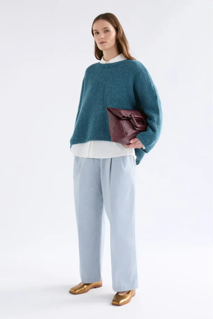 Elk Agna Sweater - Stone Blue Apparel > Women > Clothing > Knitwear > Jumpers > Crew Neck Jumpers > Elk Hyde Boutique