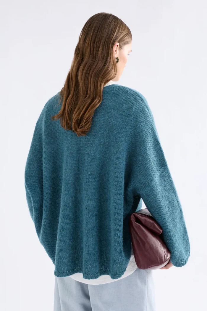 Elk Agna Sweater - Stone Blue Apparel > Women > Clothing > Knitwear > Jumpers > Crew Neck Jumpers > Elk Hyde Boutique