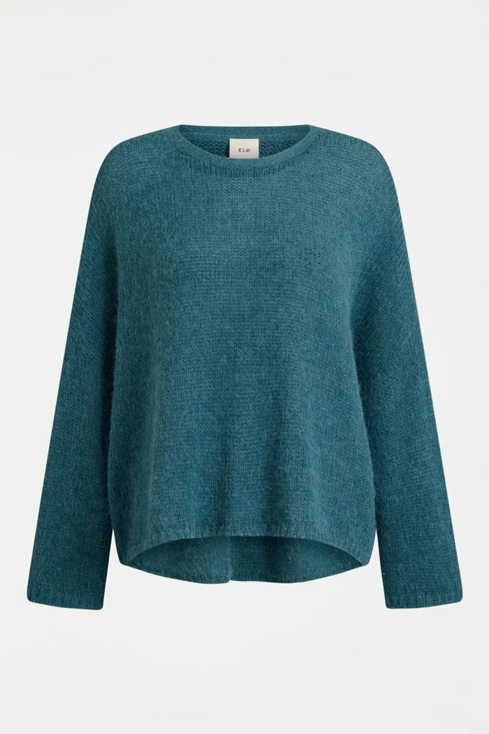 Elk Agna Sweater - Stone Blue Apparel > Women > Clothing > Knitwear > Jumpers > Crew Neck Jumpers > Elk Hyde Boutique