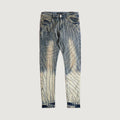 Embellish Hunter Desert Wash Denim Jeans (EMBSUM24-001) featuring distressed detailing and a slim fit design for a stylish, rugged look