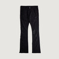 Embellish Kyoto Boro Flare Midnight Denim Jeans (EMBSUM24-035) with distressed detailing and stylish flared silhouette for a trendy and unique look