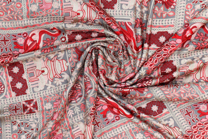 Embroidered Full Jaal Shawl – All-Over Machine Embroidery, 45 x 90 inches